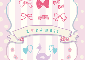 274x195 Free Kawaii Vector Ribbonsampflowerampswan Clipart And Vector