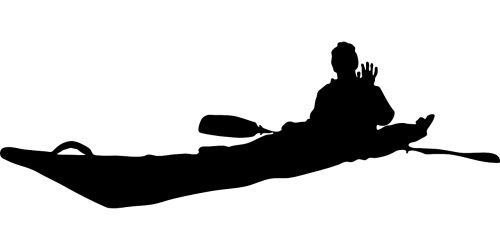 500x250 Collection Of Free Kayak Vector Boat Man. Download On Ubisafe
