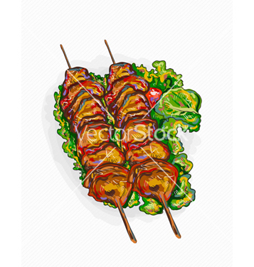 357x376 Free Chicken Shish Kebab Vector Free Vector Download 243133 Cannypic