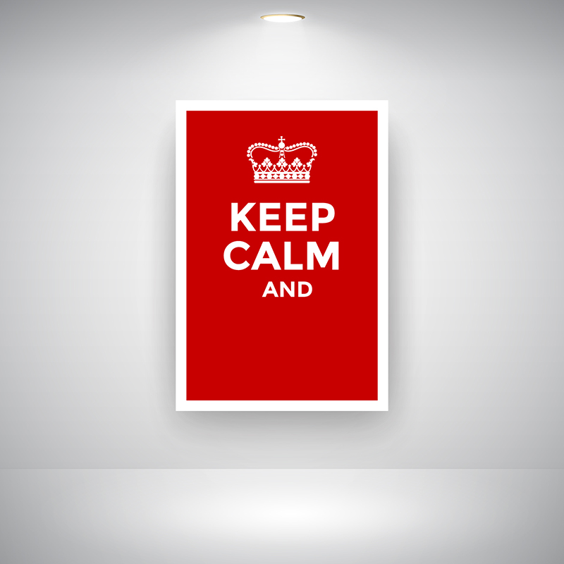 800x800 Keep Calm Free Vector Art