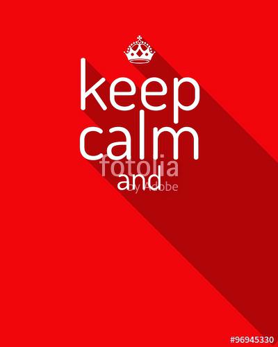 400x500 Keep Calm And Carry On Vector Poster Photoshop Template Free
