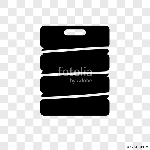 500x500 Beer Keg Vector Icon Isolated On Transparent Background, Beer Keg