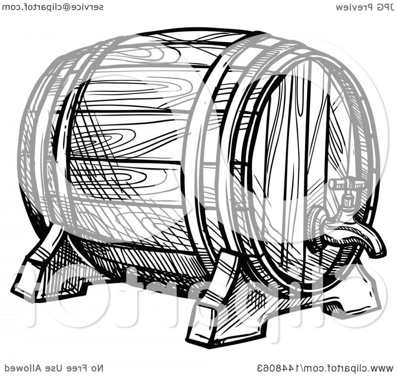 1296x1228 Black And White Sketched Beer Keg Barrel Arenawp