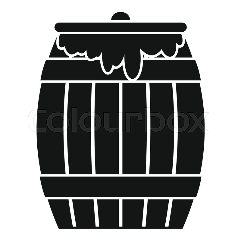 800x800 Honey Keg Icon. Simple Illustration Of Honey Keg Vector Icon For