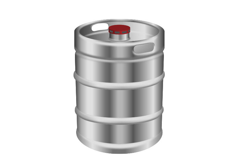 800x566 Metal Beer Keg Free Vector