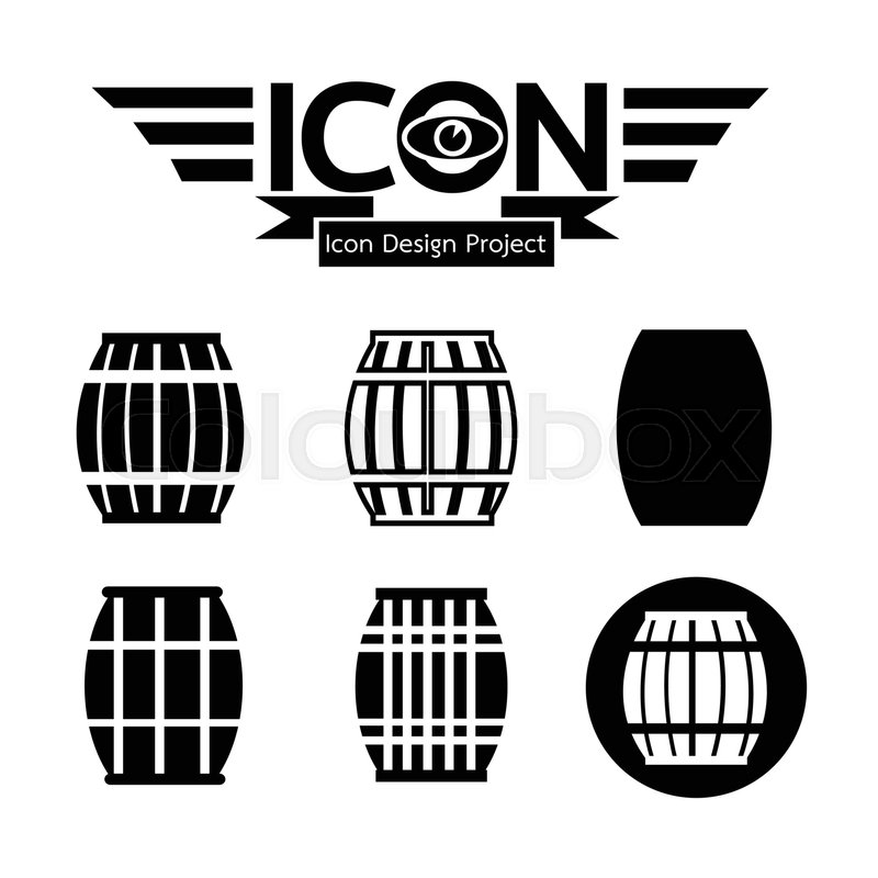 800x800 Wooden Beer Keg Icon Stock Vector Colourbox