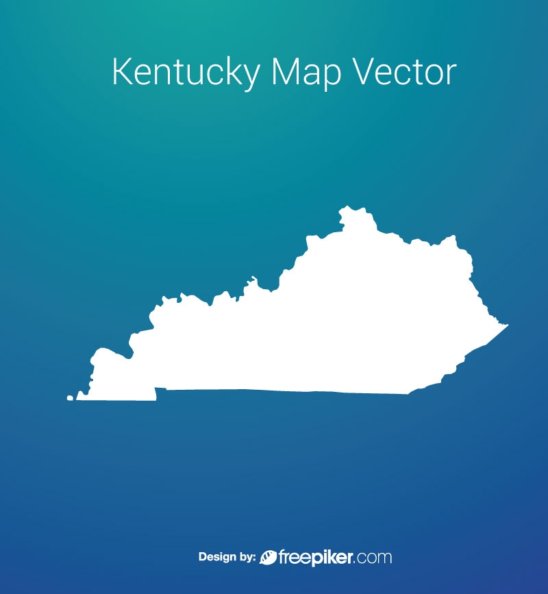 800x867 Freepiker Kentucky Map By Gradient Background Vector Design