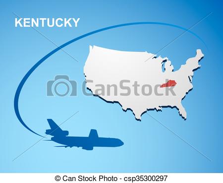 450x369 Kentucky On Usa Map.