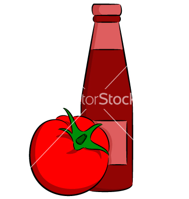 380x400 Ketchup Tomato Sauce Clipart