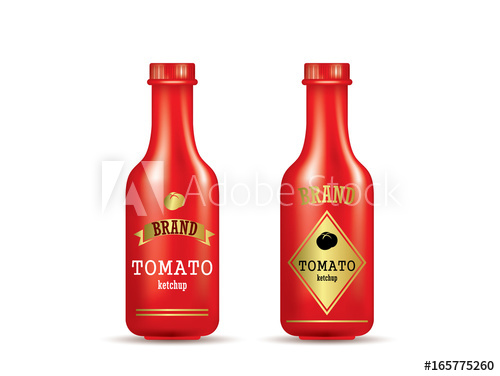 500x376 Ready Made Packaging Design For Tomato Ketchup. Vector