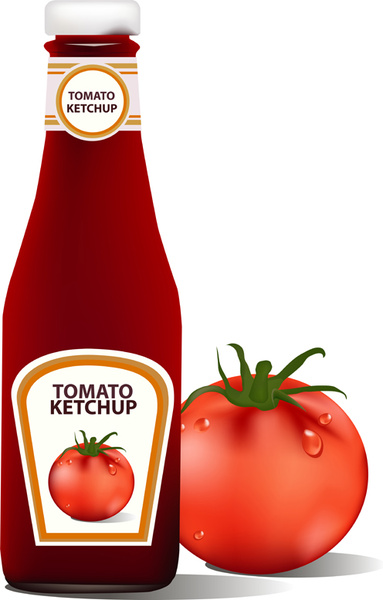 383x600 Tomato Ketchup Creative Design Vector Free Vector In Encapsulated