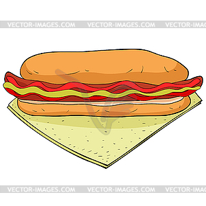 300x300 Hot Dog With Mustard And Ketchup