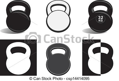 450x308 White Clipart Kettlebell