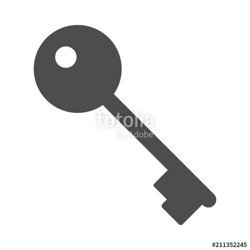 500x500 Key Icon. Vector. Stock Image And Royalty Free Vector Files On