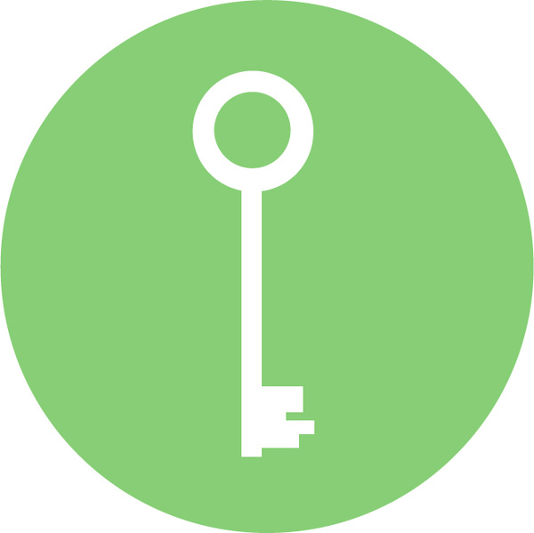 600x599 Round Key Icon Free Vector In Adobe Illustrator Ai ( .ai ) Vector