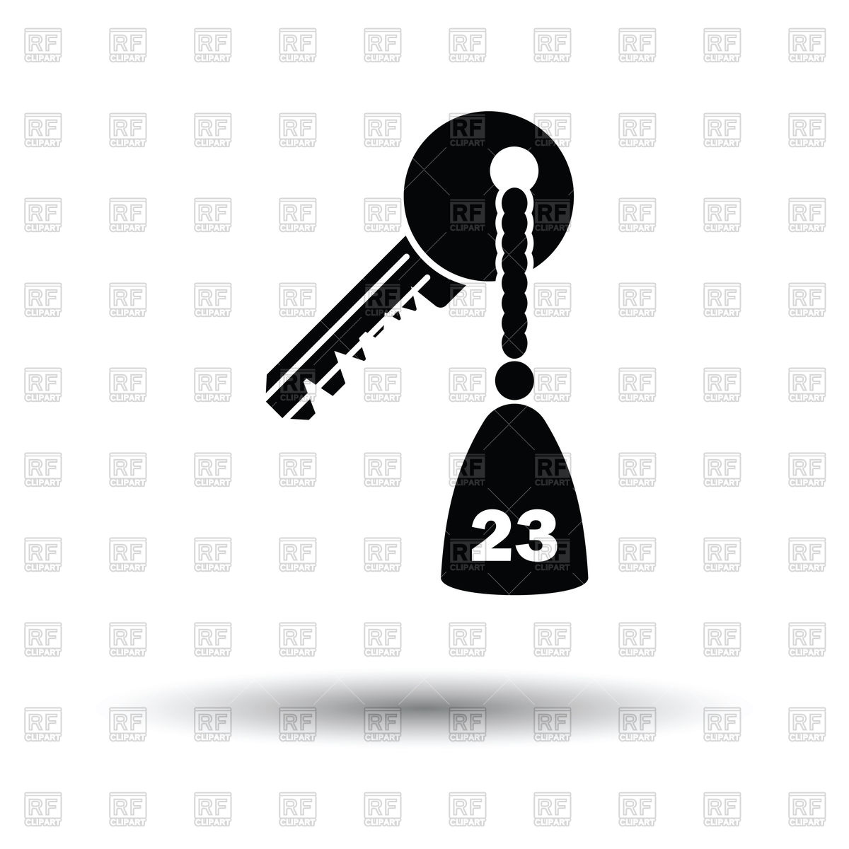 1200x1200 Hotel Room Key Icon Vector Image Vector Artwork Of Signs