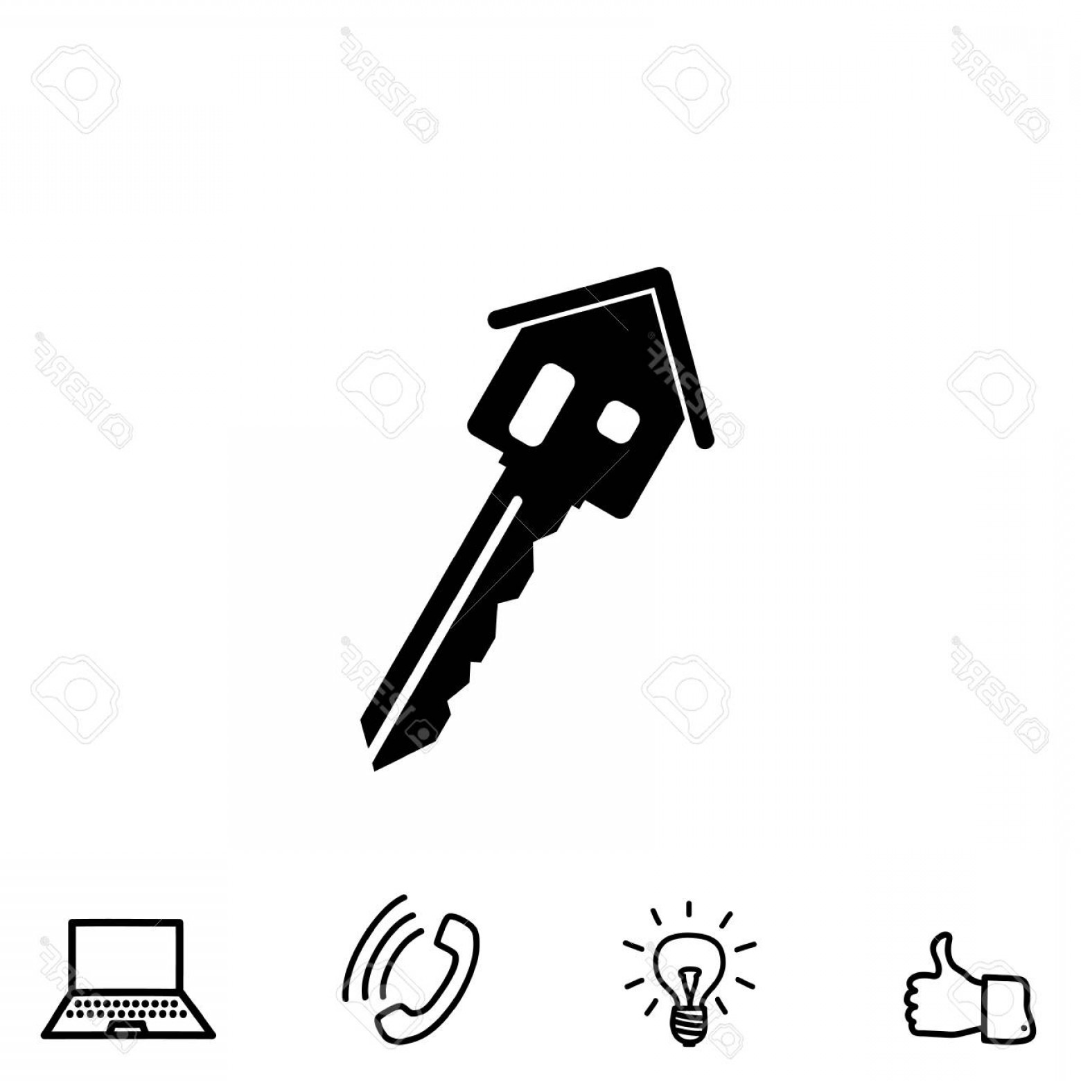 1560x1560 House Key Vector Line Art Arenawp