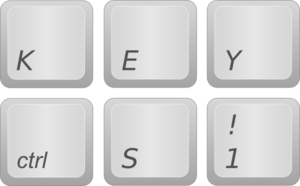 300x186 Keyboard Keys Clip Art