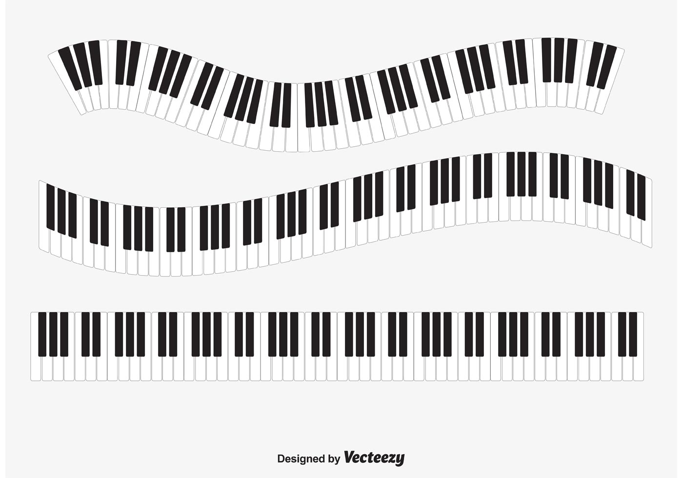 1400x980 Piano Keys Vector