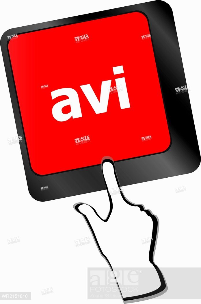 696x1049 Closeup Of Avi Key In A Modern Keyboard Keys Vector, Stock Photo