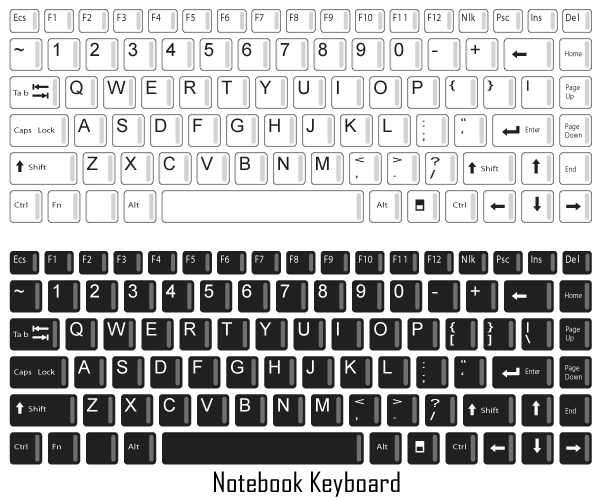 600x500 Free Notebook Keyboard Vector Free Psd Files, Vectors Amp Graphics