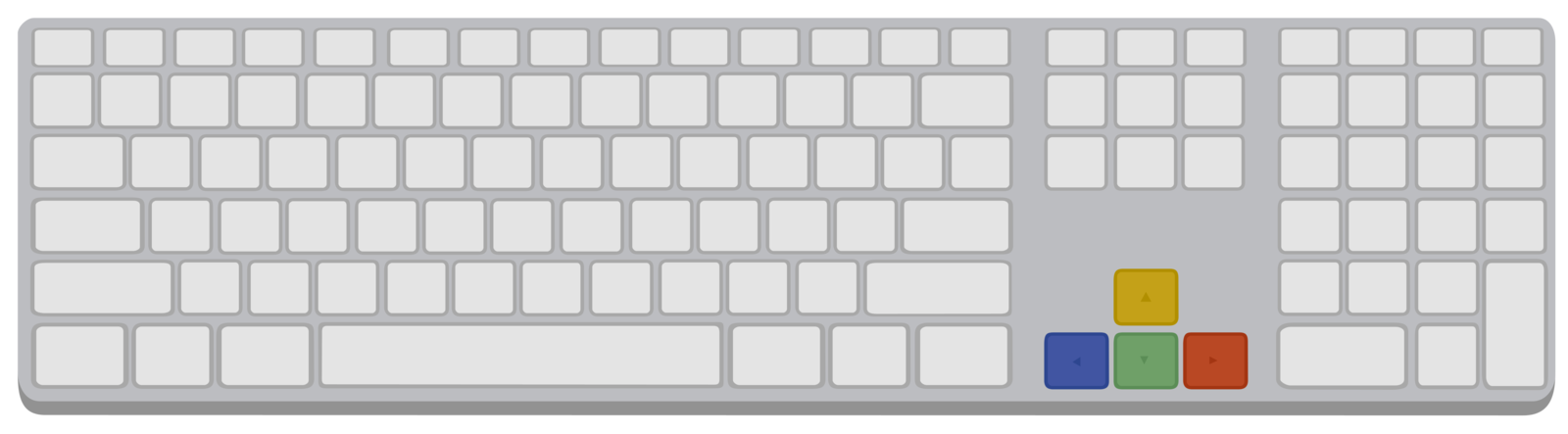 1600x443 Keyboard Vector By Ikillyou121