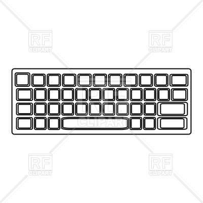 400x400 Keyboard Icon Vector Image Vector Artwork Of Technology