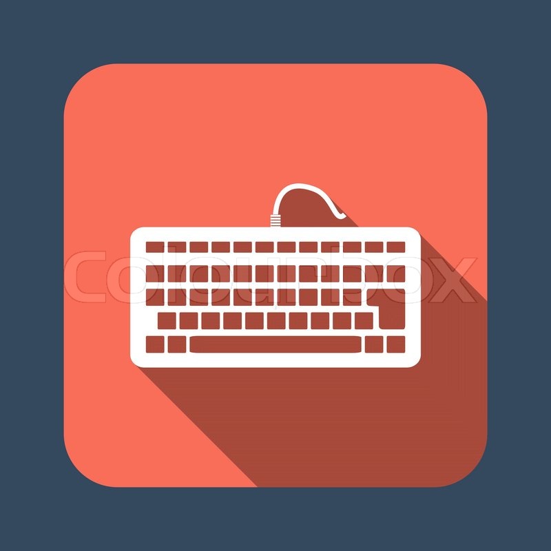 800x800 Keyboard Vector Icon Stock Vector Colourbox