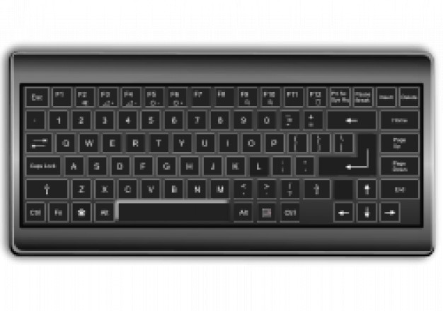 626x440 Awesome Keyboard Vector Free Download