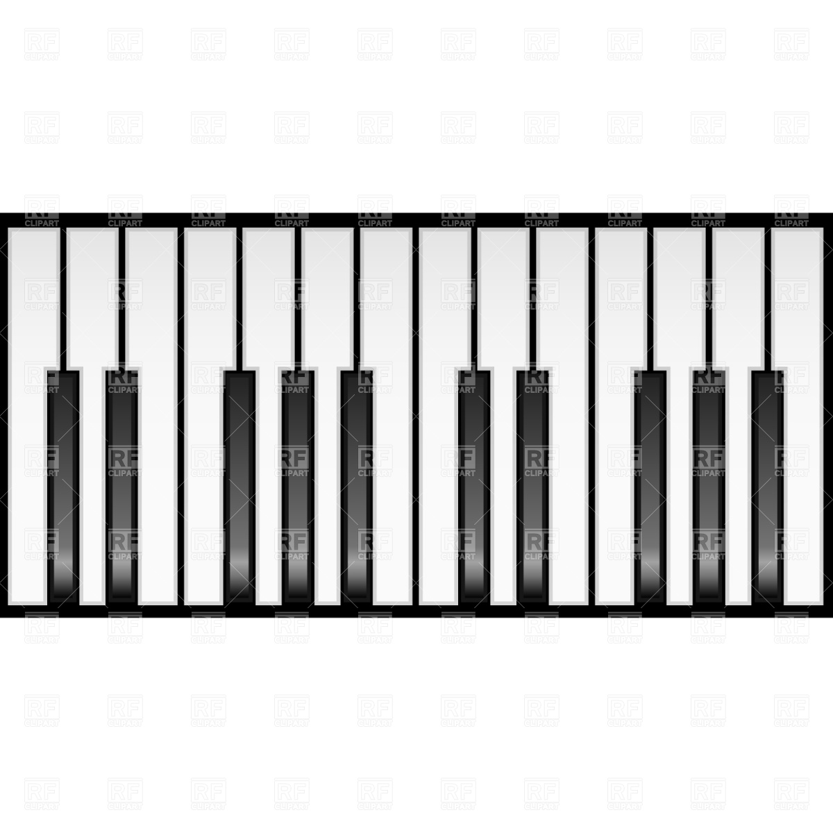 1200x1200 Piano Keyboard Vector Image Vector Artwork Of Design Elements