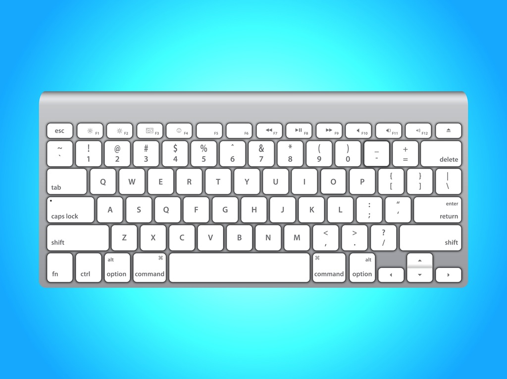 1024x766 White Apple Keyboard Vector Art Amp Graphics