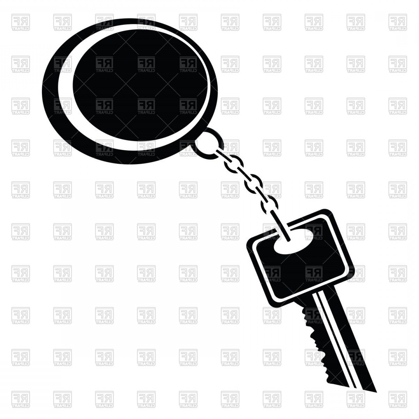 1440x1440 Silhouette Of Key With Keychain Vector Clipart Sohadacouri