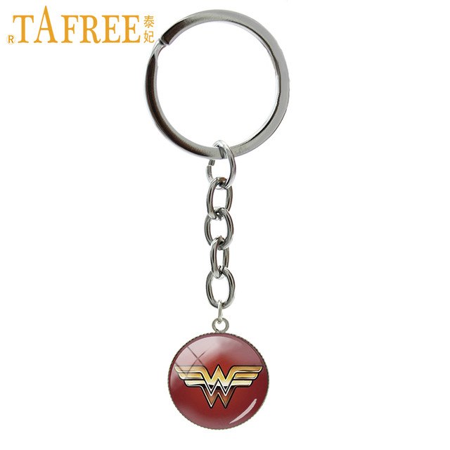 640x640 Tafree Simple Wonder Women Stock Vector Key Chain On A Red