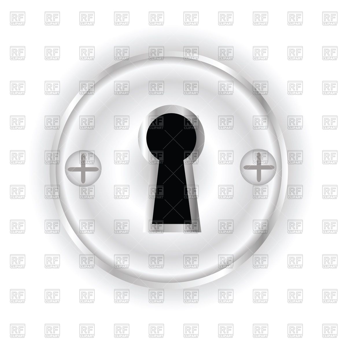 1200x1200 Round Keyhole Vector Image Vector Artwork Of Objects Valeo5
