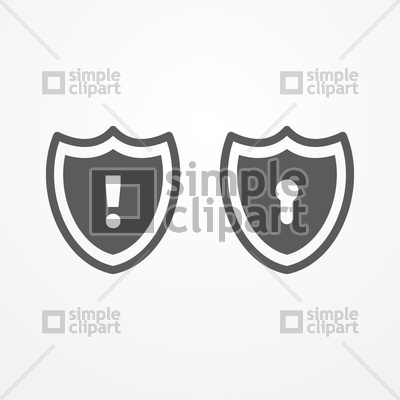 400x400 Shield Icon With Keyhole Vector Image