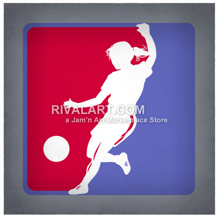 761x761 Girls Kickball Or Soccer Logo
