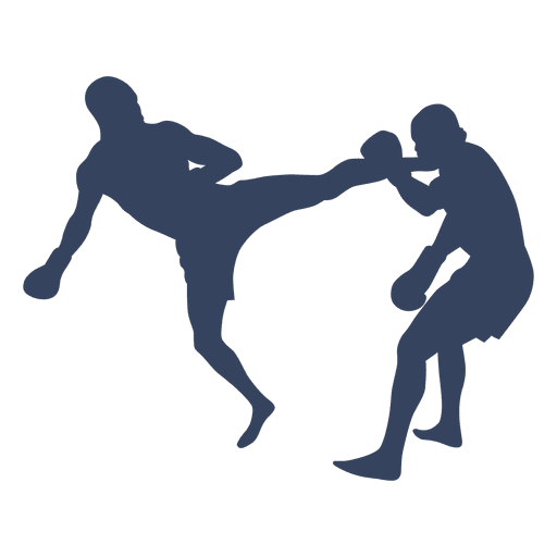 512x512 Boxing Kickboxing Fight Silhouette