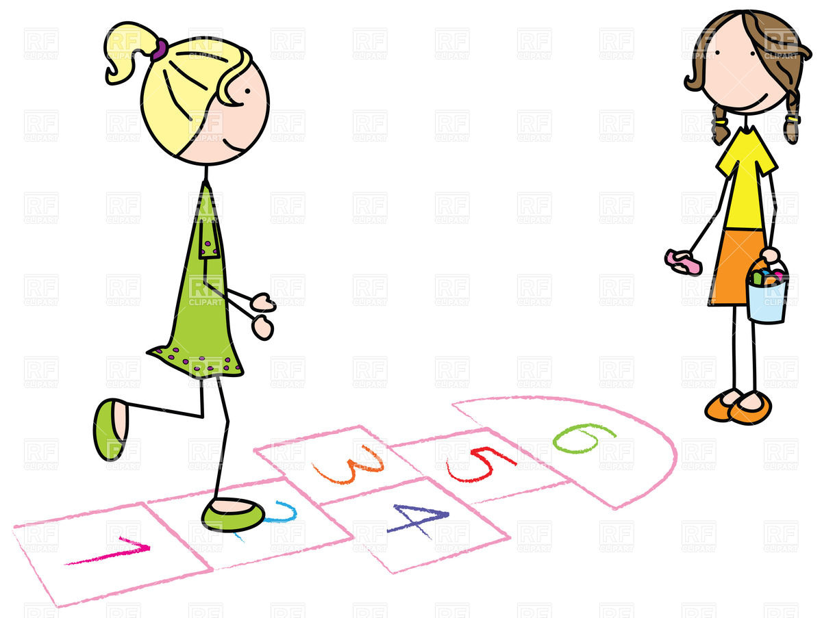 1200x903 Kids Playing Hopscotch Vector Image Vector Artwork Of Sport And