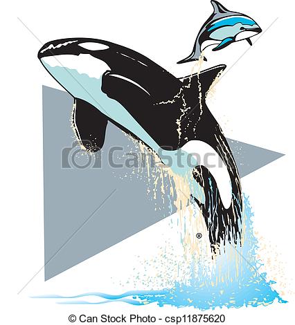 426x470 Killer Whale Clipart Vector