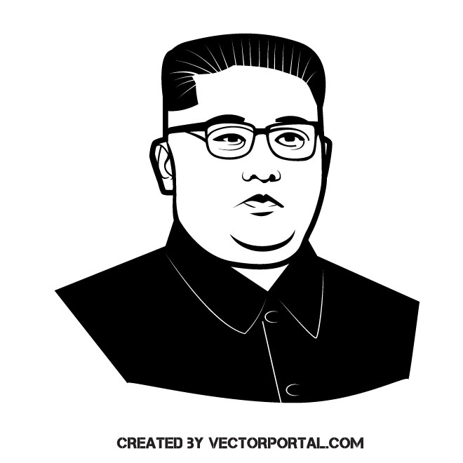 660x660 President Kim Jong Un Vector Clip Art