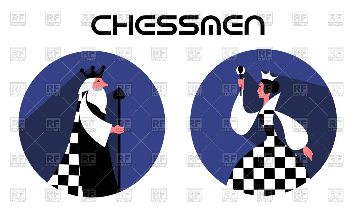 1200x742 Chess Pieces Queen, King Vector Image Vector Artwork Of Sport