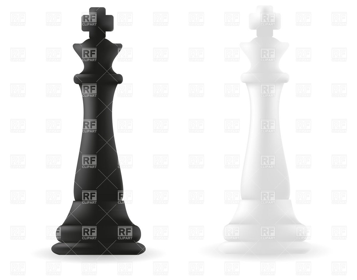 1200x943 King Chess Piece Black And White Vector Image Vector Artwork Of