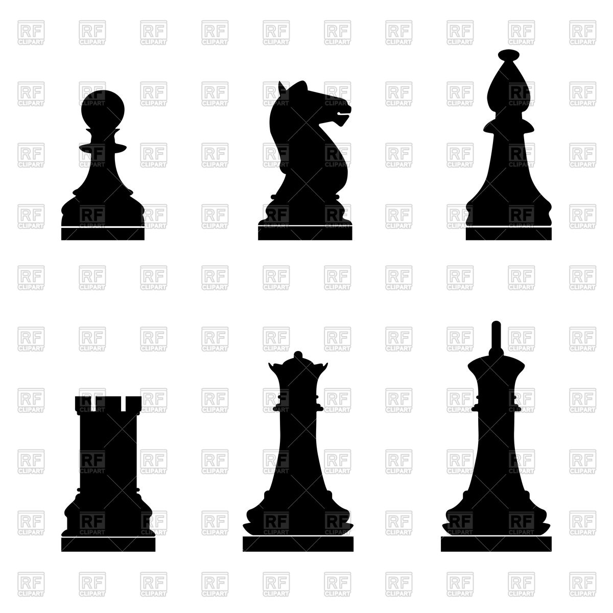 1200x1200 Set Of Chess Pieces