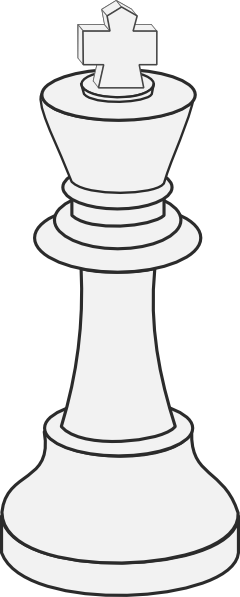 240x597 White King Chess Clip Art Free Vector 4vector