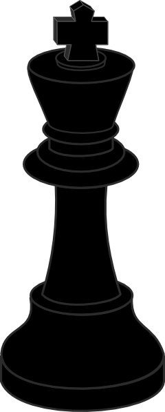 240x597 Chess Piece Black King Clip Art Free Vector 4vector