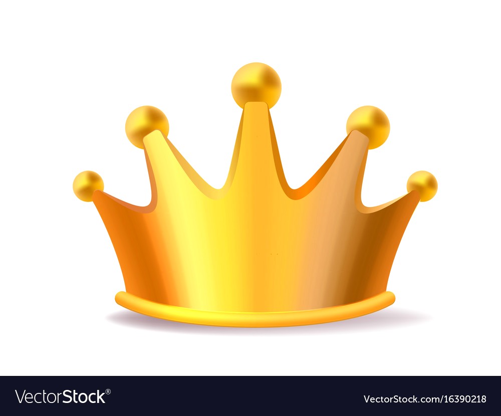 1000x830 Realistic Of Shiny Golden Metal King Crown Vector 16390218 16
