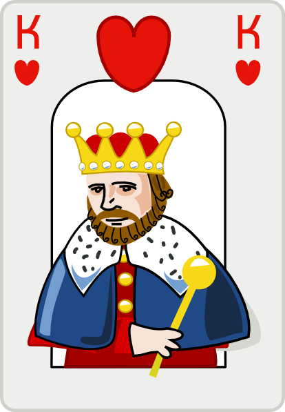 414x597 King Of Hearts Clip Art Free Vector 4vector