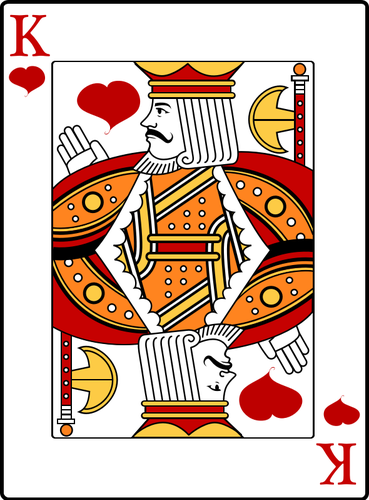 369x500 King Of Hearts Playing Card Vector Image Public Domain Vectors