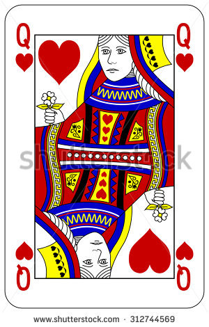 300x470 Playing Card Queen Of Hearts Graphic Royalty Free Download Cute