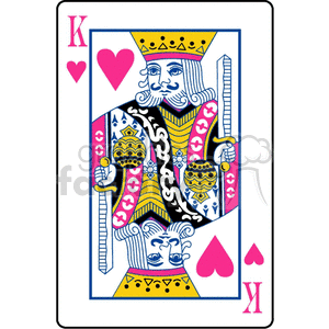 300x300 Royalty Free King Of Hearts 171659 Vector Clip Art Image